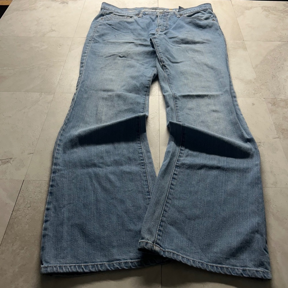 Faded Glory Bootcut Jeans Light Wash Blue Womens Size 14 Stretch Denim Casual